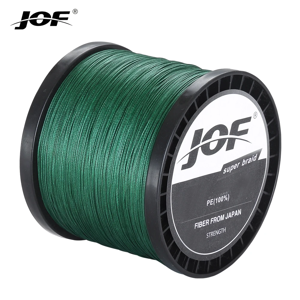 

JOF Fishing Wire Line 8 Strands 300m 500m 1000m Braid Wire Super Multicolor PE Braided Strong Strength Fishing Line 20LB-100LB