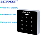 1000 Пользователь 125 кГц Rfid Клавиатура доступа 10 KeyFob для RFID система контроля допуска к двери электрический замок Smart touch клавиатуры