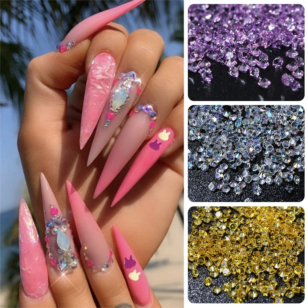 Около 500 шт 2 мм смешанные размеры ногти &quotсделай сам&quot 3D украшение для ногтей
