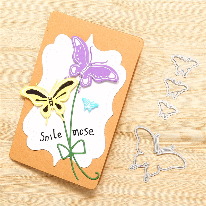 GJCrafts бабочки штампы металлические Вырубные для скрапбукинга открытки создания