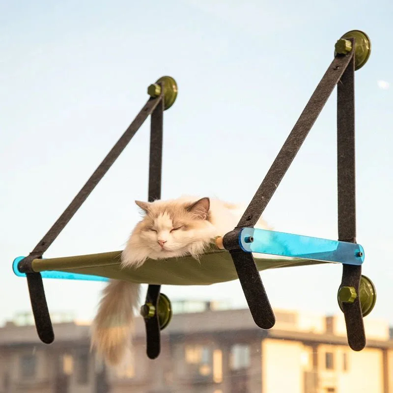 

Cat Window Hammock Powerful Sucker cat Hammock Chair Easy to Assemble Nap Cat Window Bed Sunbathing Cat Window Seat
