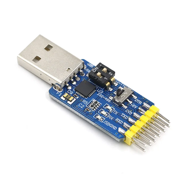 Новый USB CP2102 к ttl RS232 RS485 взаимное преобразование 6 в 1 модуль преобразования