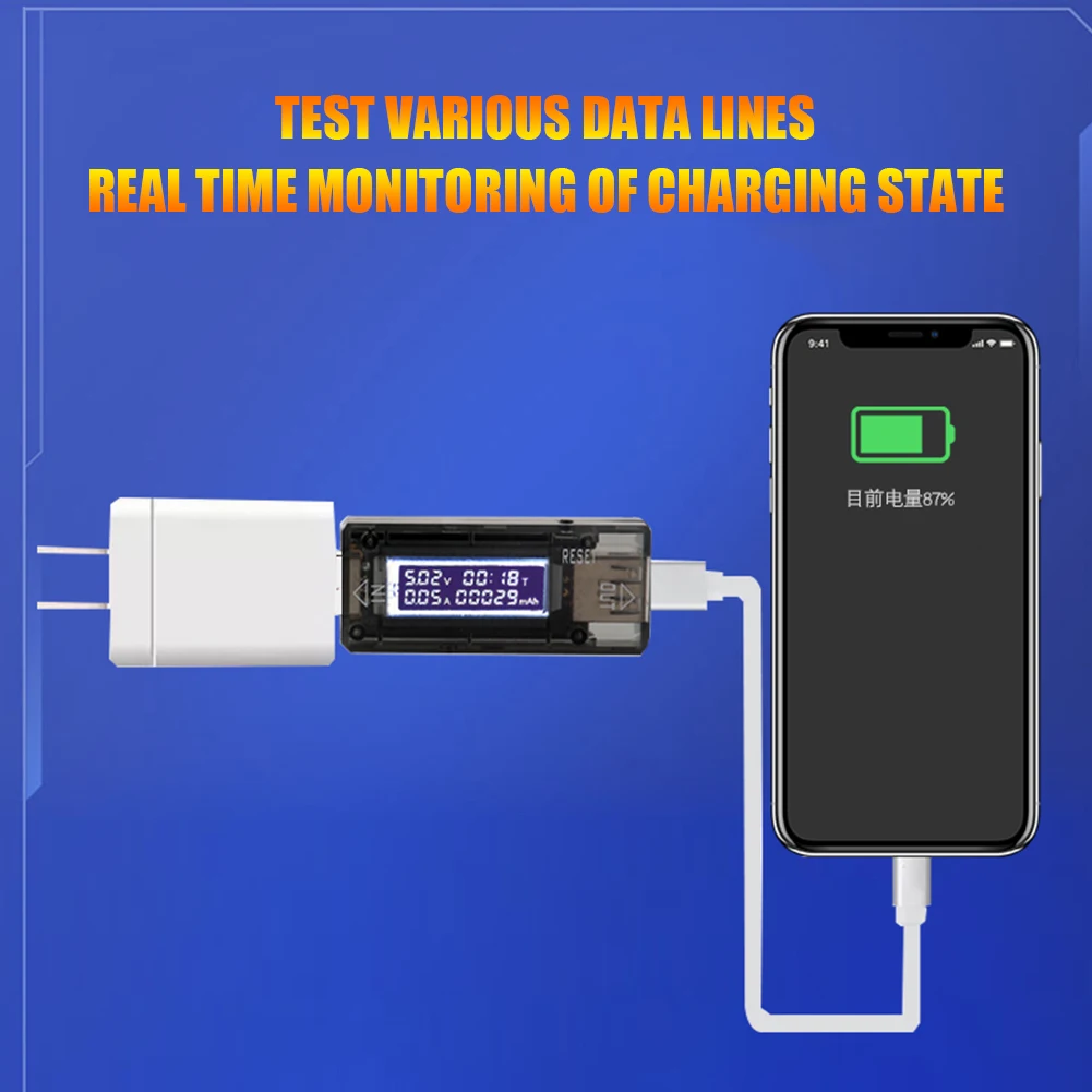 USB тестер цифровой вольтметр Амперметр постоянного тока 3 2 10 В Вольт 0 А детектор