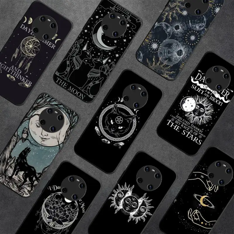 

witches moon Tarot Mystery totem Phone Case For Huawei Y5 Y62019 Y52018 Y92019 Luxury funda case for 9prime2019