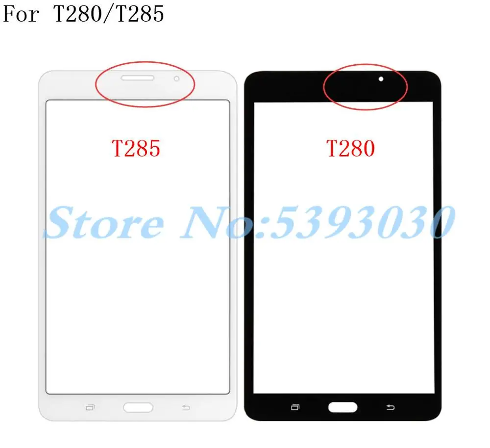 Замена передней внешней стеклянной линзы сенсорной панели ЖК-экрана на планшете Samsung Galaxy Tab A 7.0 2016 T285 T280.