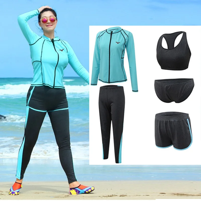 Женский фитнес-костюм размера плюс 5 шт. спортивная одежда для йоги эластичный