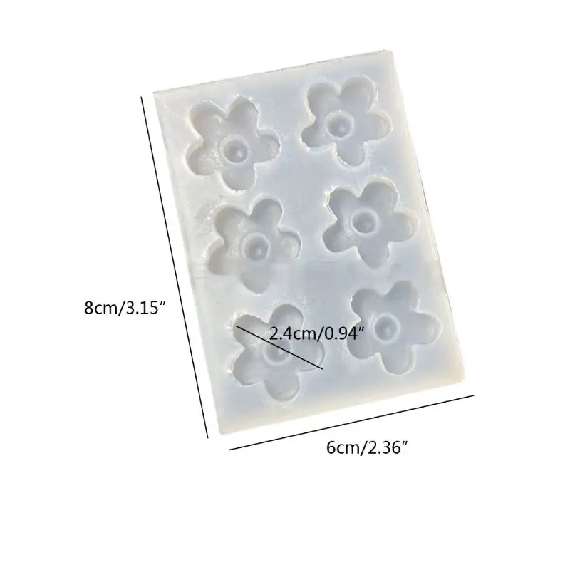 

13MC 5Pcs Cherry Blossoms Flower DIY UV Resin Mold Floral Flower Resin Mold Jewelry Silicone Molds Jewelry Making Tools Art