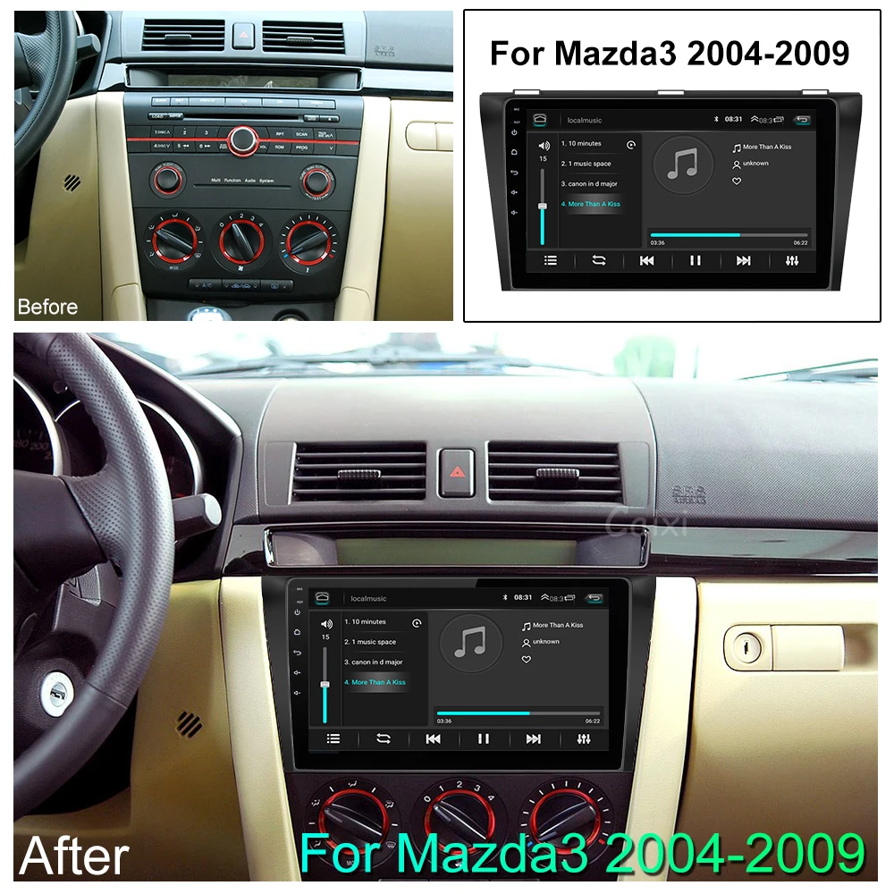 CaiXi " android 8,1 Автомобильный мультимедийный dvd-плеер для Mazda 3 2004-2013 2 din автомобильный dvd gps навигатор Авто Радио стерео плеер