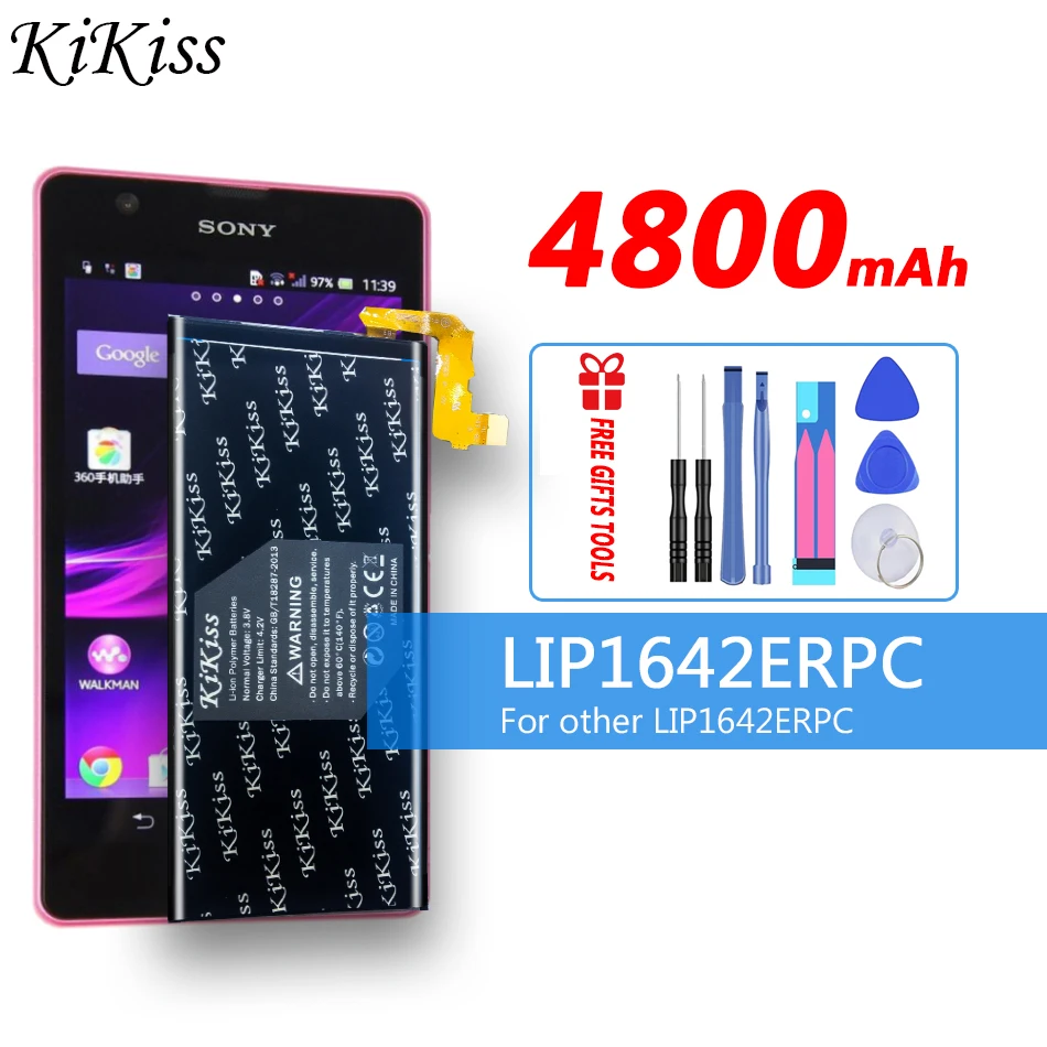 

4800mAh High Capacity Battery For SONY Xperia XZ Premium G8142 XZP G8142 G8141 Mobile Phone Battery LIP1642ERPC + track NO.