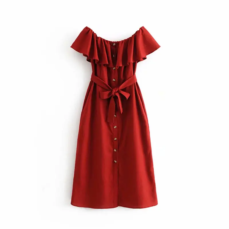 Стильные шикарные красные пуговицы галстук бабочка пояса 2019 мода Za элегантные