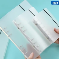 a5 a6 a7 pp translucent notebook cover for spiral note book case loose diary coil ring binder filler paper card planner storager
