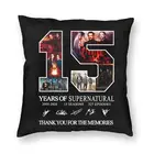 Сверхъестественная Наволочка на подушку в честь 15-летнего юбилея, с надписью Дина кастиэля, наволочка для телевизионного шоу, наволочка для украшения дома