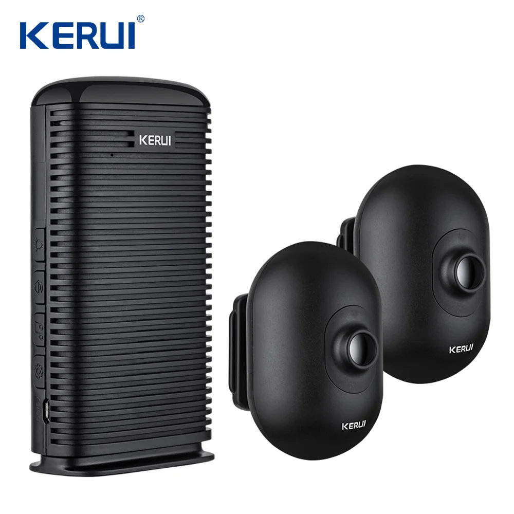 1panel2motion KERUI DW9 беспроводной охранной сигнализации Водонепроницаемый PIR датчик движения Детектор подъездной дороги гаража охранная сигнализация - Цвет: 1panel2motion