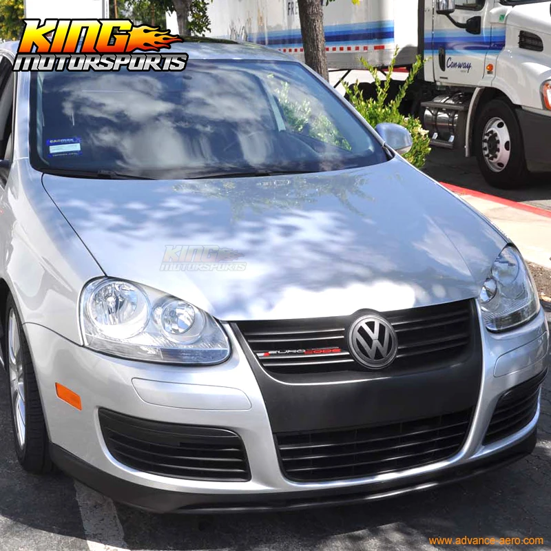 Подходит для 05 10 Volkswagen GTI MK5 Jetta переднего бампера губ неокрашенные полиуретановый