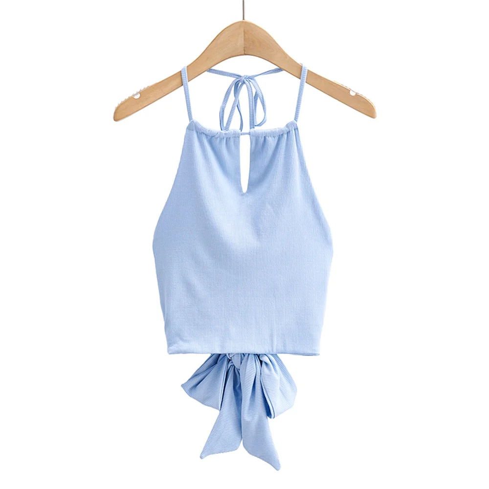 

Летняя новинка, уличная мода, однотонная светодиодная двухслойная большая лямка через шею для женщин, эластичная и тонкая короткая лямка дл...