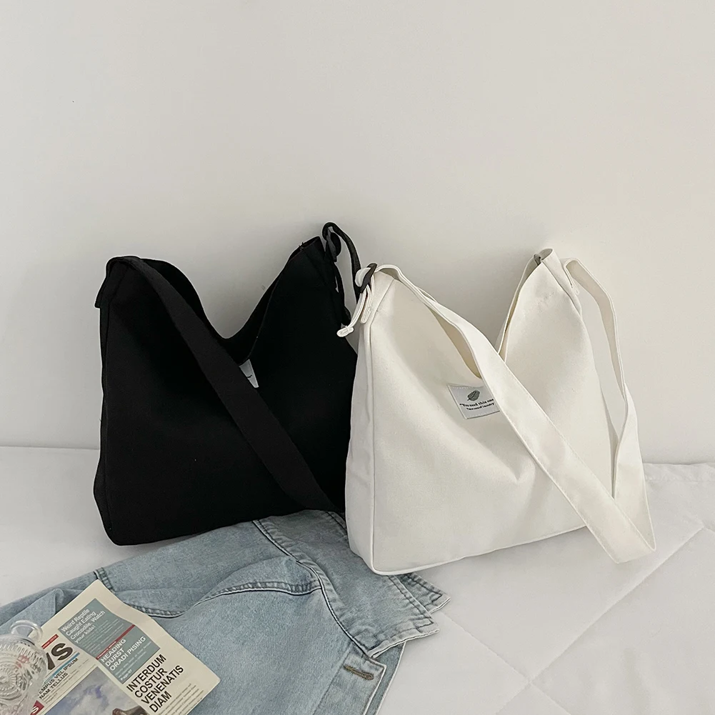 

Женские сумки на плечо, женская модная однотонная сумка на плечо, женские повседневные холщовые сумки для покупок в винтажном милом стиле д...