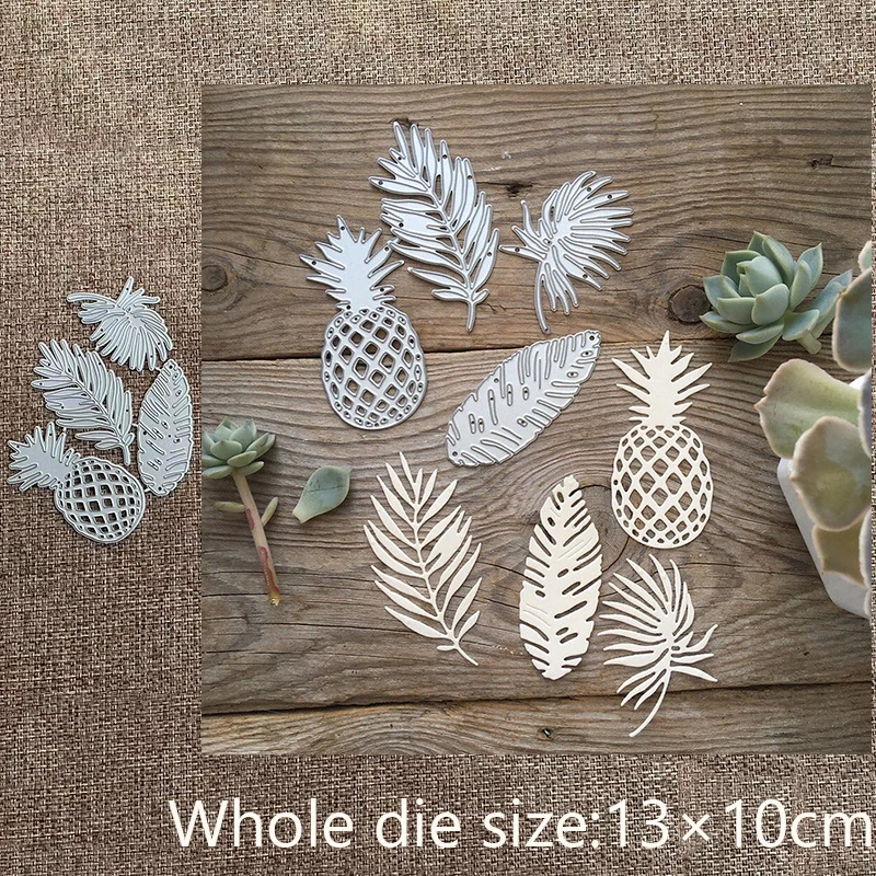 

New Design Craft Metal stencil mold Cutting Die Pineapple leaves decoration scrapbook die cuts Album Paper Card Craft Embossing
