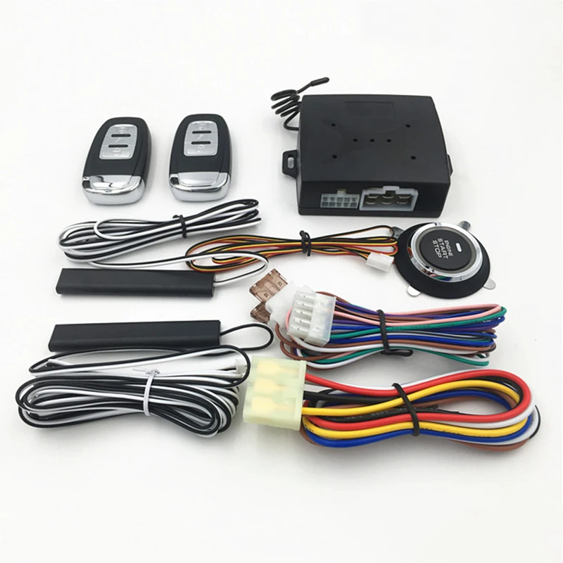 Owo Way Car Alarm System with Engine Start LCD Remote Control Key Fob Case For B9 silicone cover NQ-ST9007 | Автомобили и