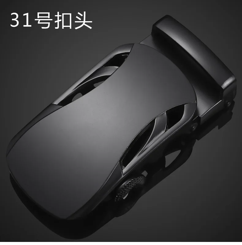 

Men's Alloy Automatic Belt Buckle High quality Black metal buckle men's business casual Belts for width 35mm Belt 8003