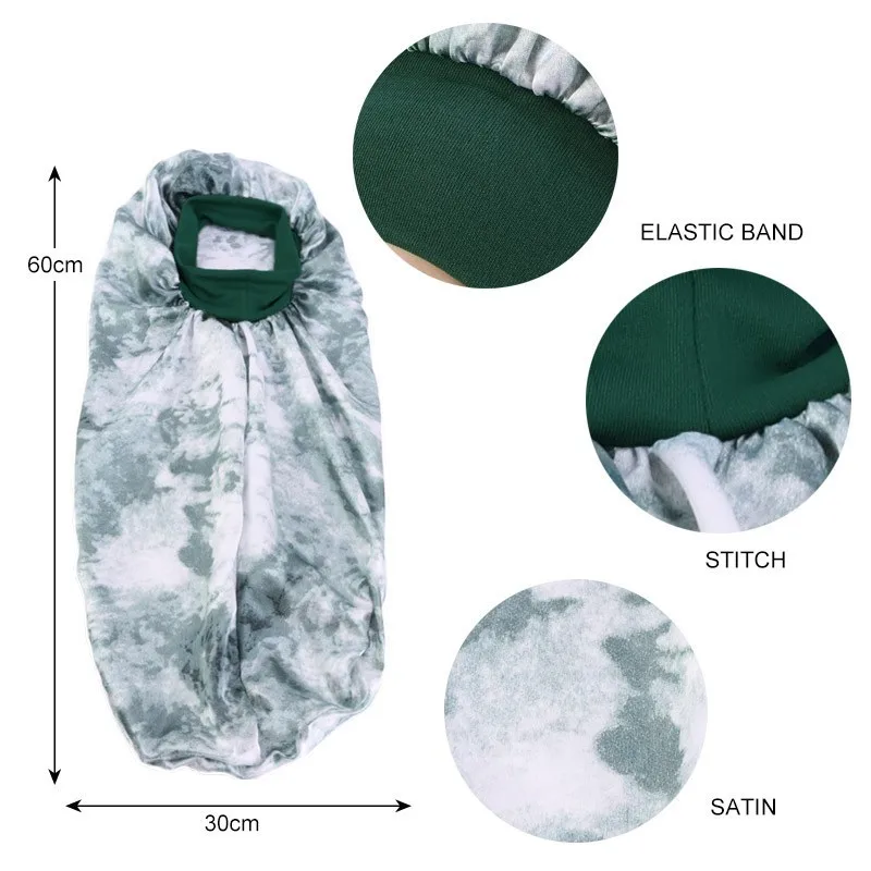 Женская и эластичная широкая шляпа с принтом головной убор для ухода за длинными