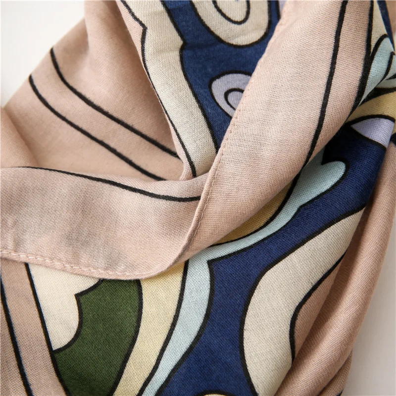 

Female Foulard Bandana Tassel Summer Women Cotton Scarf Flower Beach Hijab Shawls and Wraps Pashmina