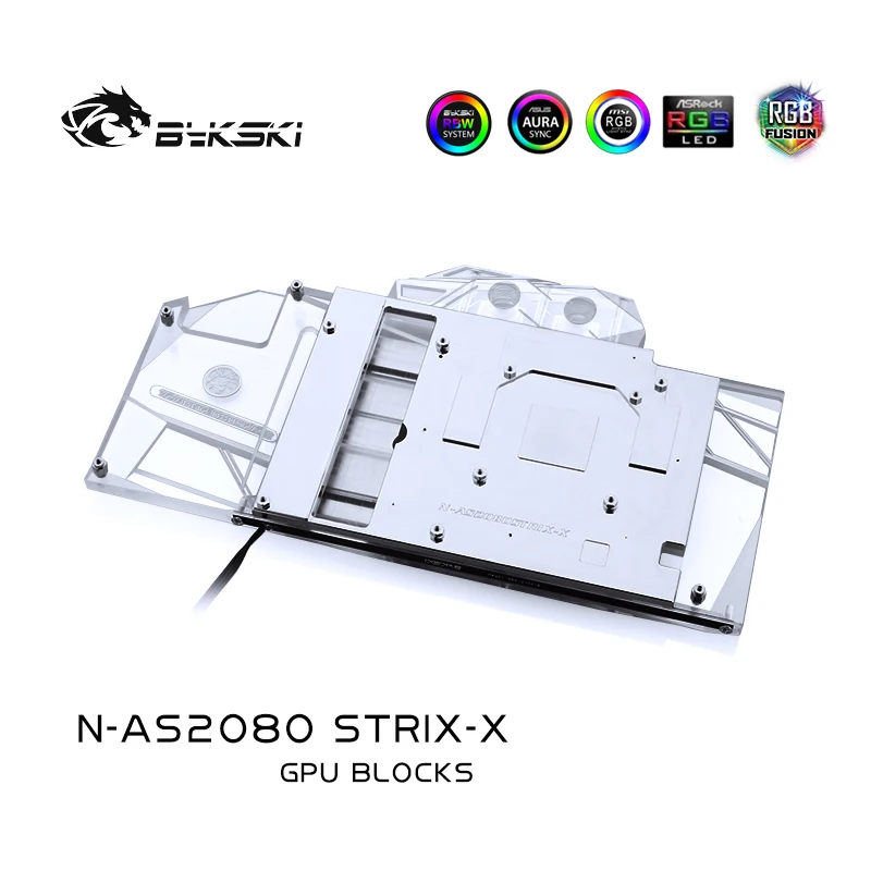 Водный блок Bykski для ASUS ROG STRIX RTX2080 OC/ 2080 O8G GAMING/ RTX 2070 SUPER/ RTX2080S/совместимый