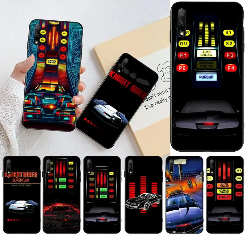 

YJZFDYRM Knight Rider Kitt Car Dashboard Graphic Silicone Black Phone Case for Huawei Honor 30 20 10 9 8 8x 8c v30 Lite view pro
