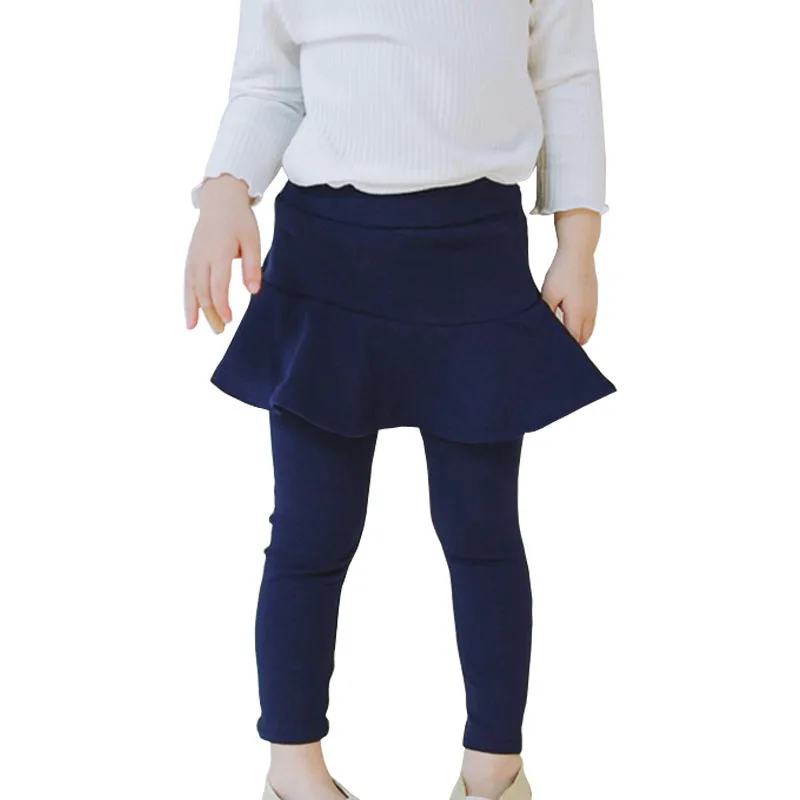 Хлопковые Штаны для маленьких девочек; юбка-брюки для маленьких девочек; милые детские леггинсы; брюки с оборками; повседневная детская оде... от AliExpress WW