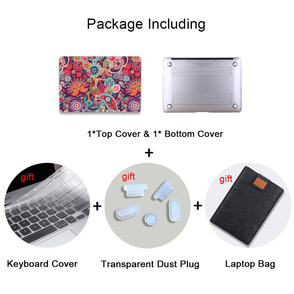 Сумка для ноутбука MTT, чехол для Macbook Air 11 13 Pro 13 15 с сенсорной панелью, чехол с принтом пейсли для macbook 12 дюймов retina, чехол для ноутбука