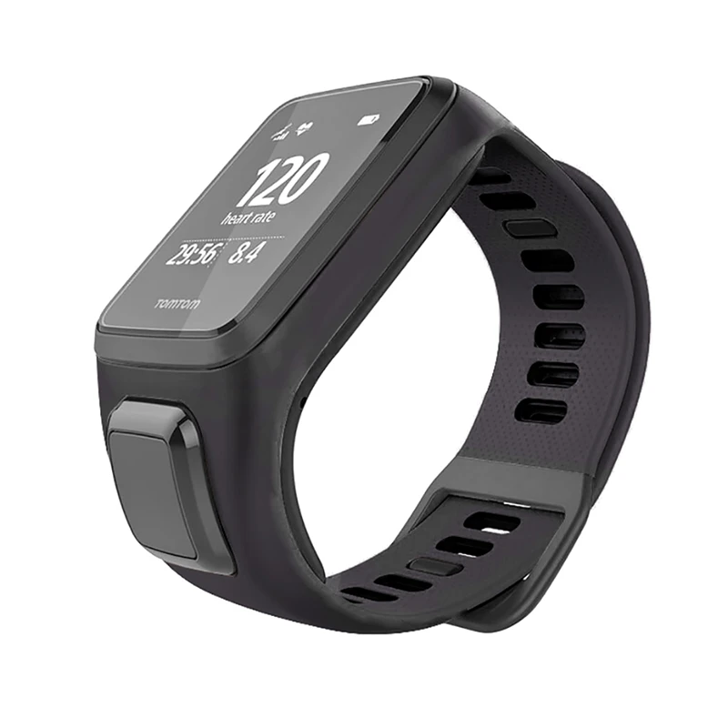 Ремешок на запястье для TomTom 2 3 Runner Spark музыка замена Браслет мягкий браслет для часов силиконовый ремень часы Браслет аксессуар