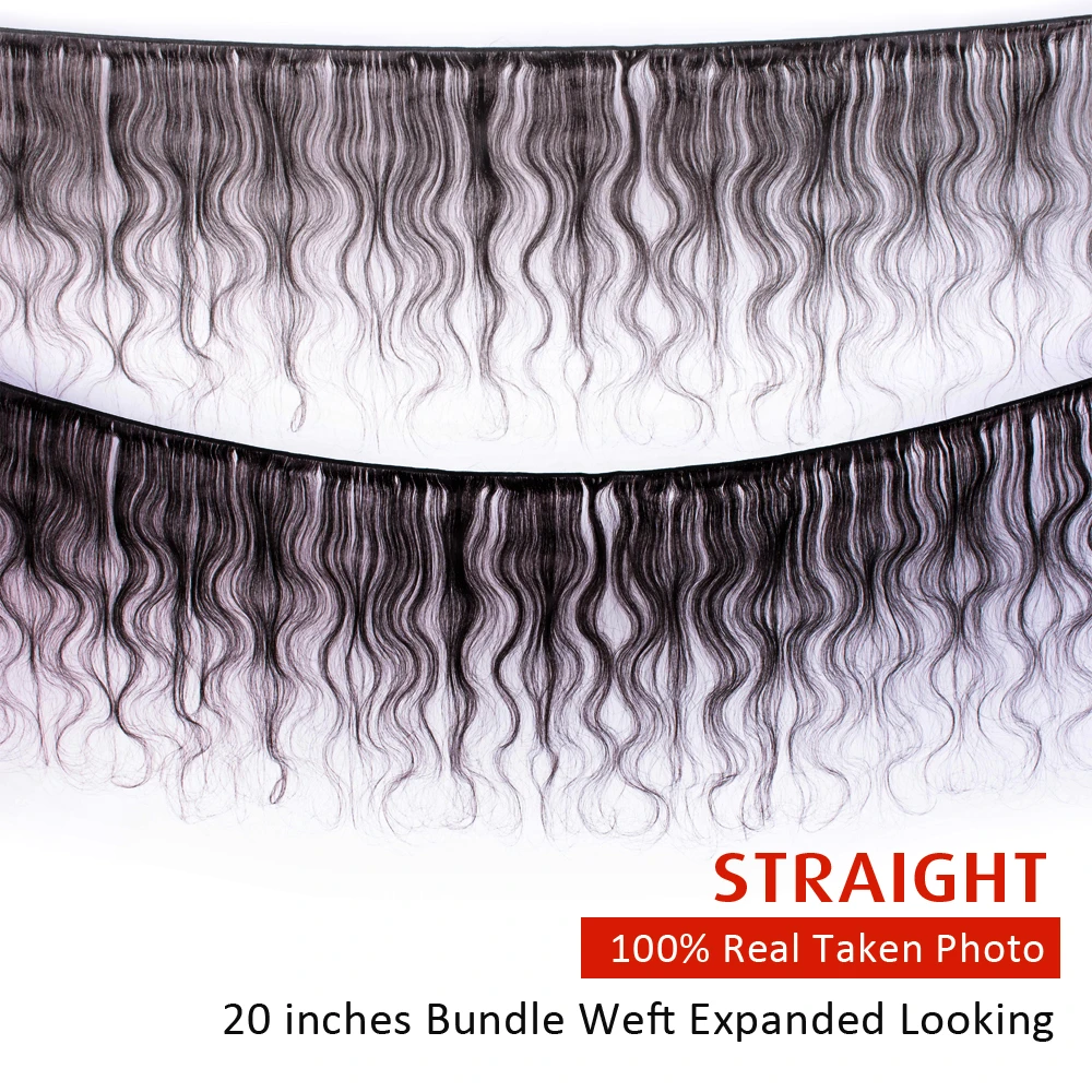 Бразильские пучки волос с закрытием человеческих объемных волн фронтальным