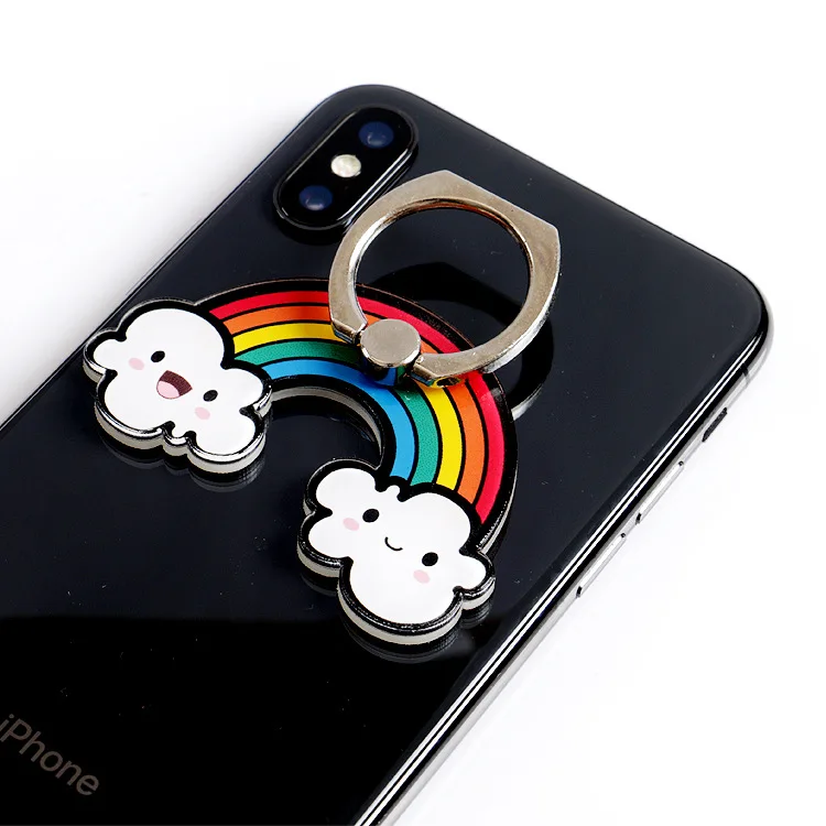 Универсальный держатель для телефона с милым мультяшным рисунком милой девушкой