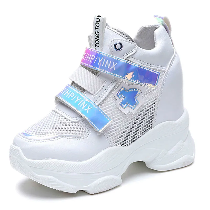 Женские кроссовки увеличивающие рост на 10 см Летние универсальные дышащие
