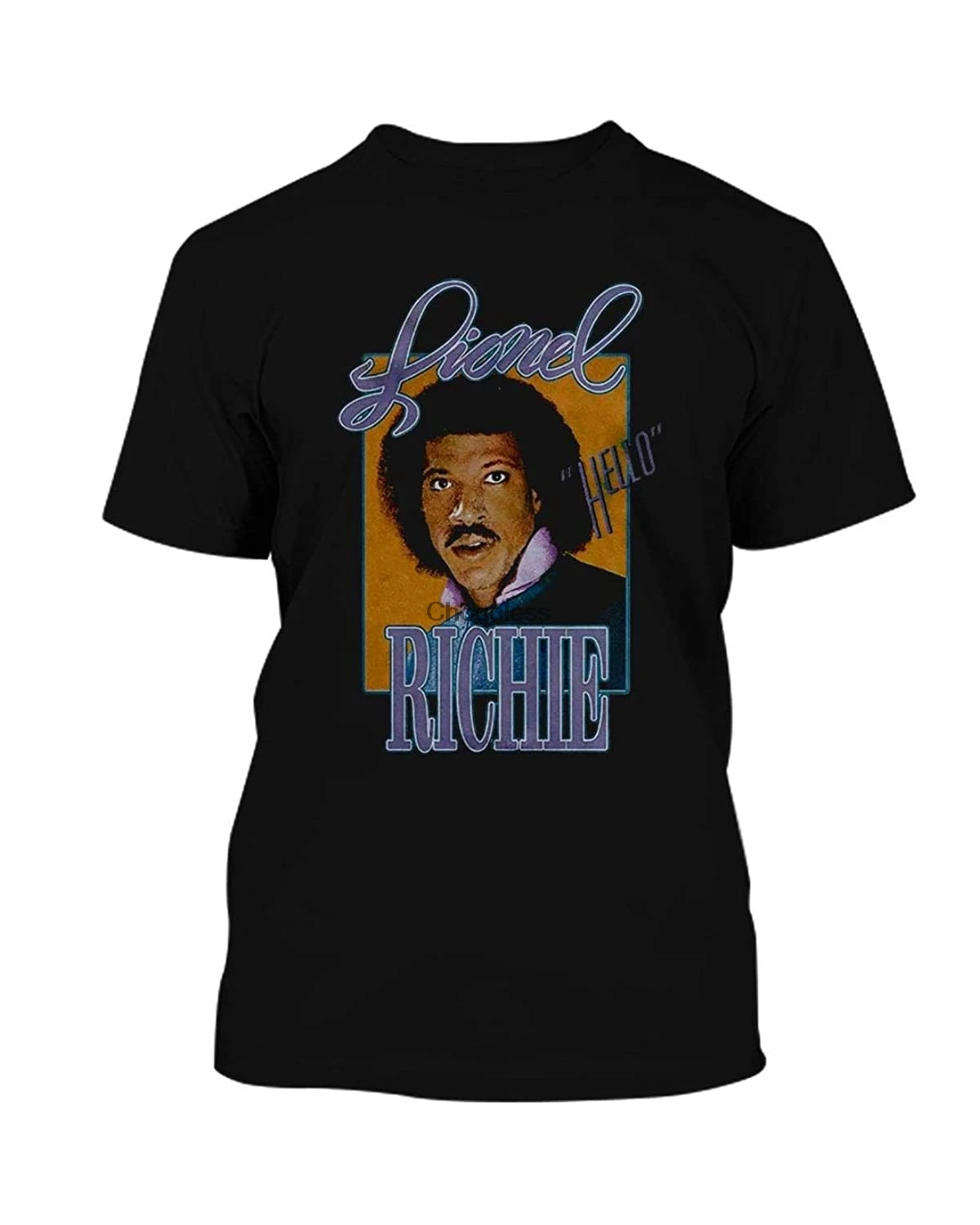 Винтажная Толстовка Lionel Richie Hello 68 (1) Черная |