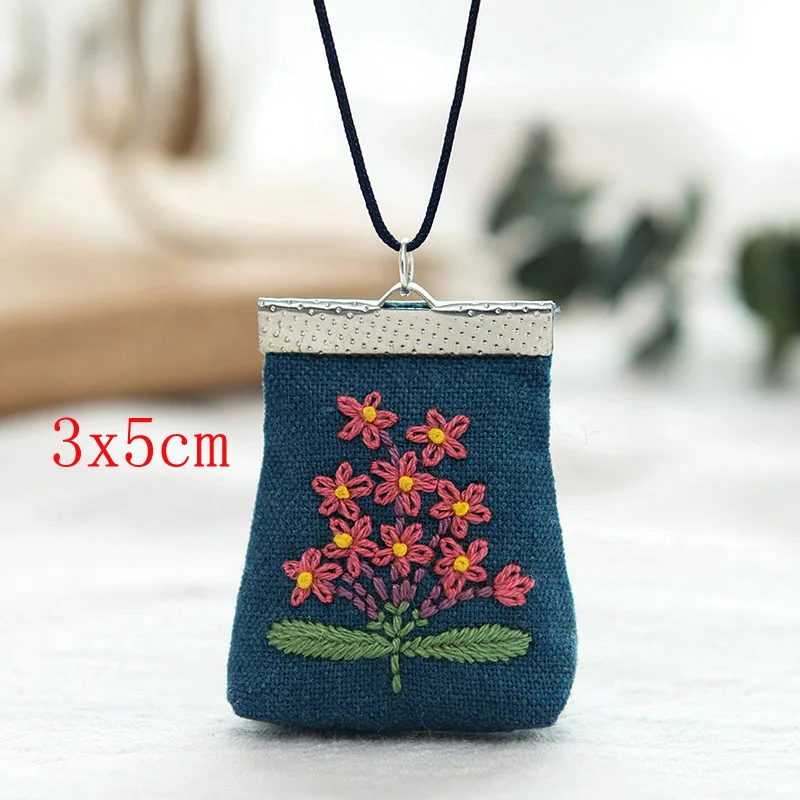 Набор для вышивки сделай сам мини-сумка с цветочным принтом цепочка вышивкой