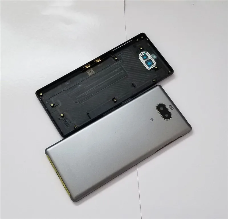 

Back Cover For Sony Xperia 10 Plus Xperia10P Housing Battery Door Repair Phone Replace Rear Case + Logo Camera Lens