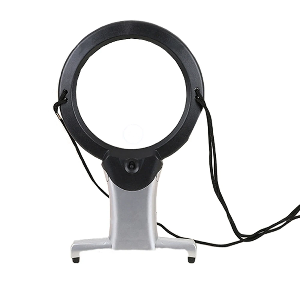 Hands Free светодиодный Лупа с подсветкой для чтения лупа стол Висячие увеличительное стекло для пожилых людей шитье крестиком вышивка ремонт