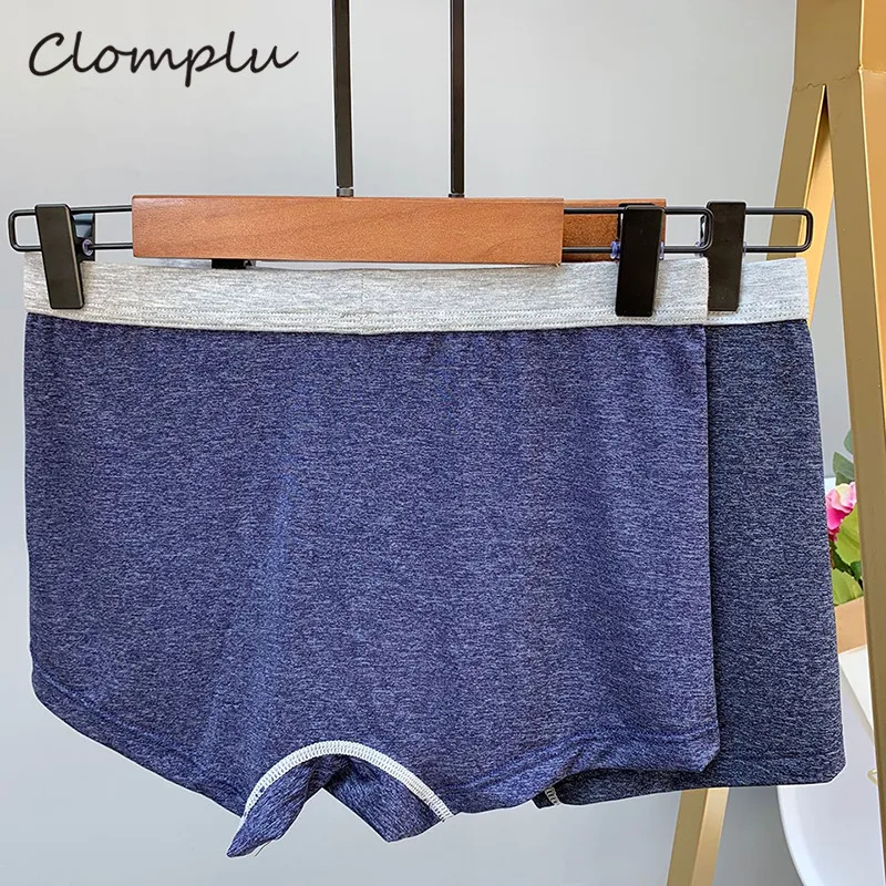 

Clomplu 4PCS Boxer Men Plus Size Underwear Comfortable Flexible Boxer Underpants Male Solid Boxers