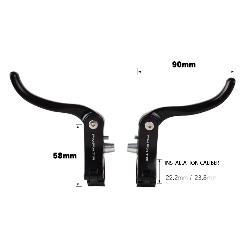 

FMFXTR Bike Brake Levers Lightweight Aluminum Alloy Bicycle Brake Handle for Road Bike Fixed Gear