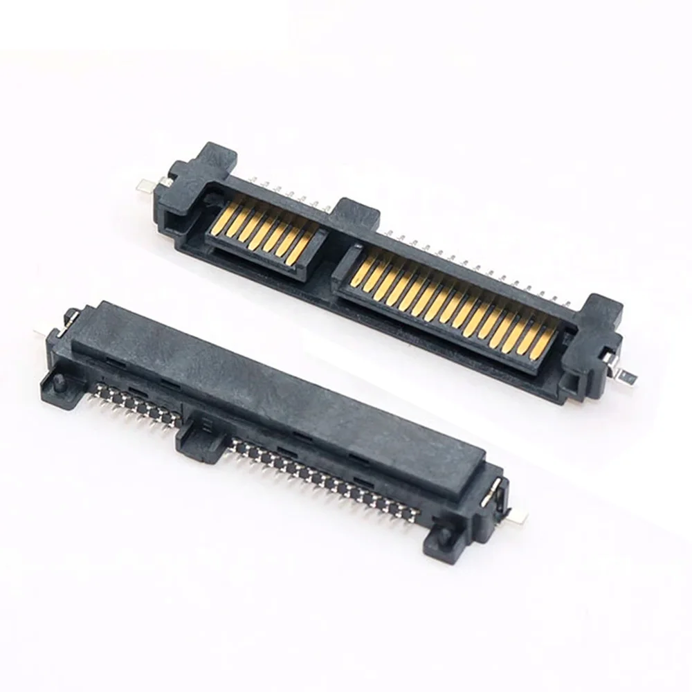 2-10pcs SATA Interface Socket SSD Solid State Drive Seat 7+15P 22PIN Male Connector Sinking Plate Patch Type Port | Обустройство дома