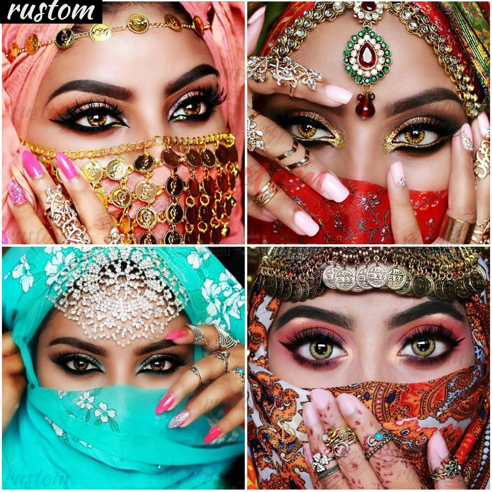 

Rustom 5D Diamond Painting Indian Woman Diamond Embroidery Girl Picture Of Rhinestones Mosaic Diamonds Art Kits beadwork