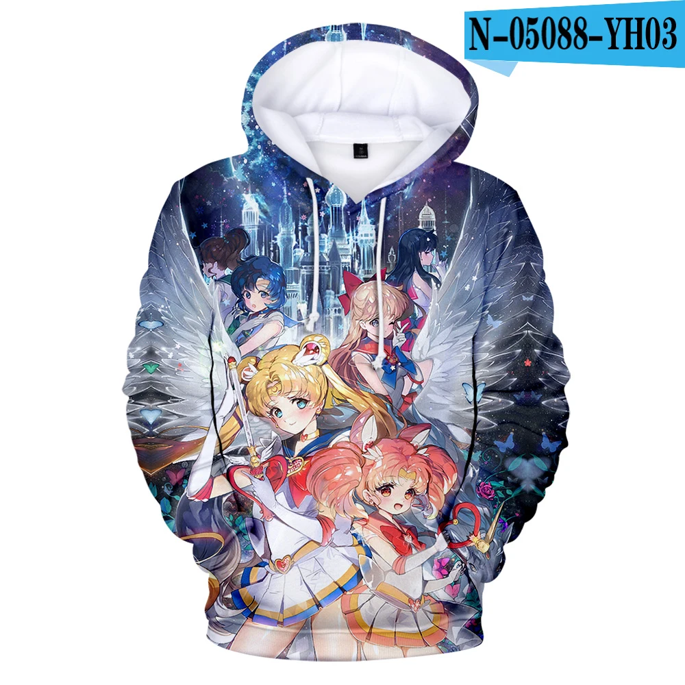 

Creativity Cute Sailor Moon Hoodies children/girl Comfortable Hoodie Sweatshirts Harajuku Sailor Moon Cute hoodies Spring winter