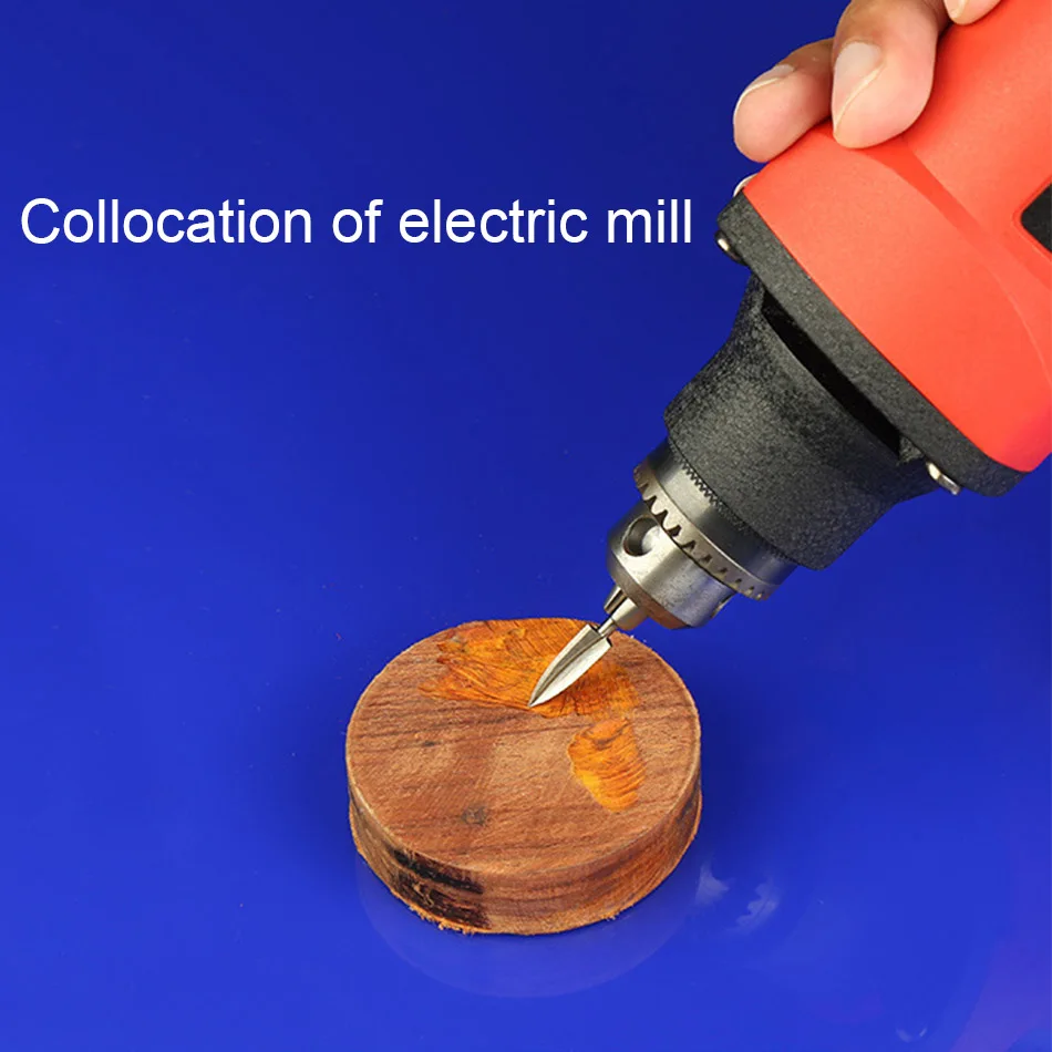 Электрический 3-лопастной 3 мм нож для резьбы гравировальное долото карбидные