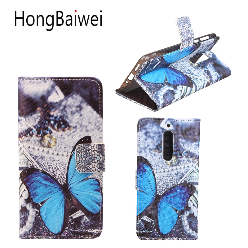 Чехол для телефона Nokia 5 кожаный чехол-бумажник 6 725 | Мобильные телефоны и