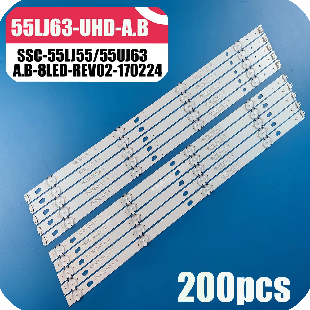 

LED Backlight Strips For LG 55UJ6560 55UJ670V 55UK6100PLB LED Bars Band Rulers SSC 55LJ55_FHD_A 55UJ63_UHD_B Innotek 17Y 55inch