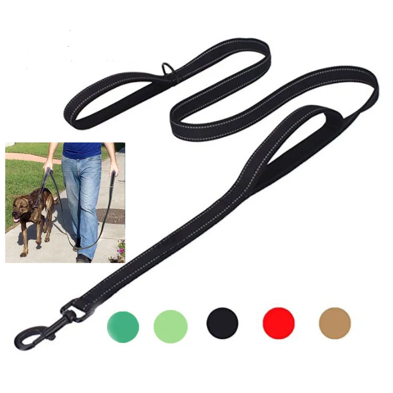 

1 PC Stitching Adjustable Waist BeltDog Leash Dual Handle Hands Free Running Leash Shock Absorbing Extendible Bungee Reflective