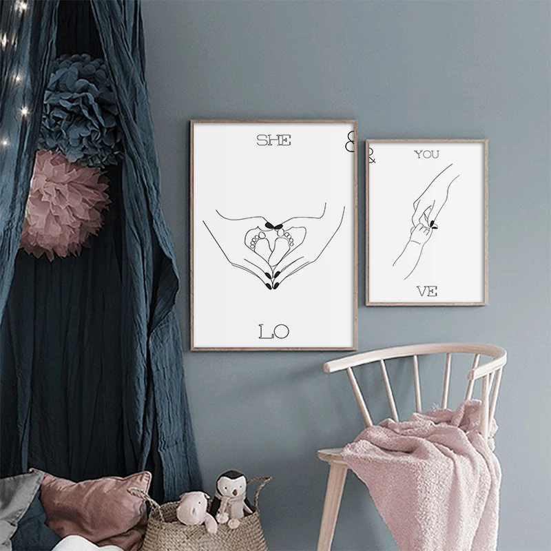 Минималистичная линия рисования картина домашний Декор современный холст