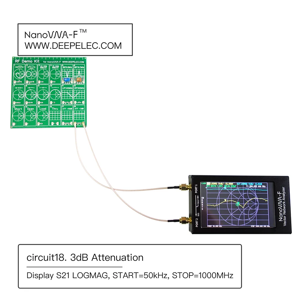 NanoVNA-F обновленная версия 4,3 дюймов ips TFT lcd HF VHF UV векторный сетевой анализатор 50 k-1 ГГц 5000ма батарея