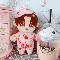 20 cm doll dress up toy baby wear vase pyjamas pink jumpsuit eye mask puppet clothes christmas gifts