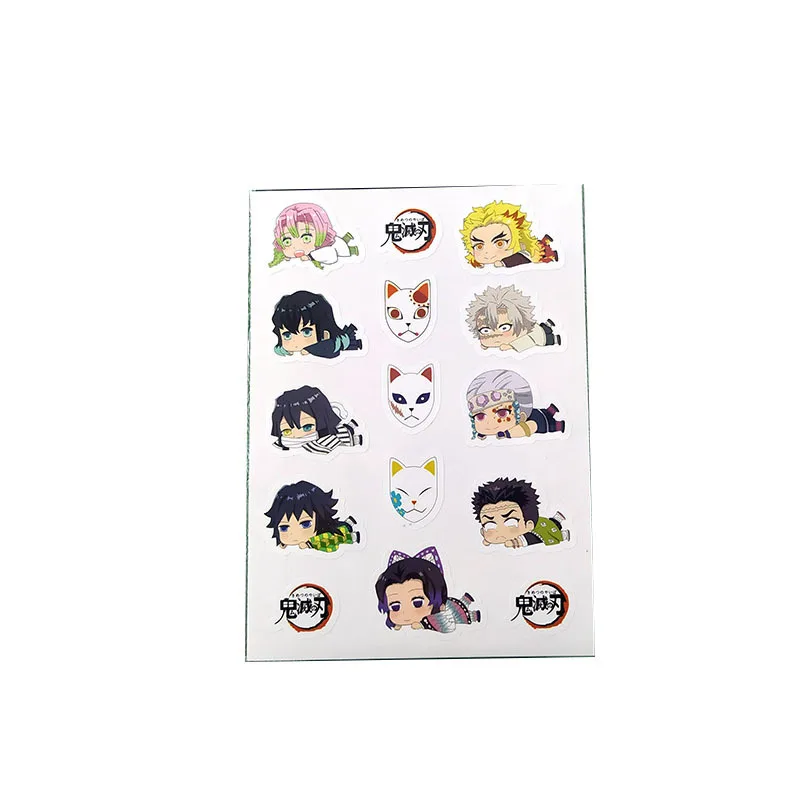 

1pcs Demon Slayer Purikura Stickers Kawaii Kamado Tanjirou Nezuko Agatsuma Zenitsu Cartoon Stickers